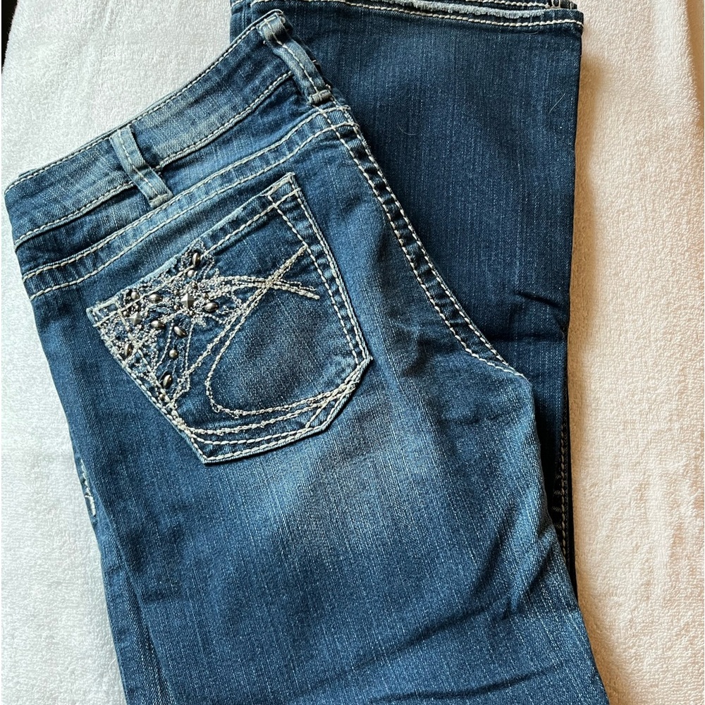 Silver jeans, Tuesday. Never worn. Navy